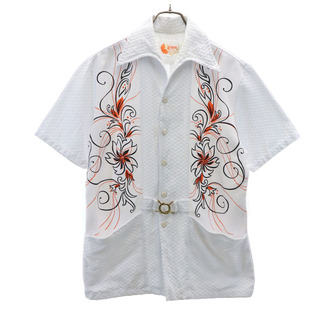 イオラニ(IOLANI)のイオラニ 70s 80s ヴィンテージ 半袖 オープンカラーシャツ M ホワイト IOLANI メンズ(シャツ)
