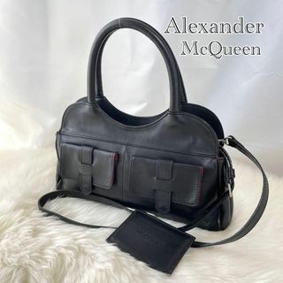 アレキサンダーマックイーン(Alexander McQueen)のアレキサンダーマックイーン　2wayハンドバッグ　レザー　ミラー付き　460(ハンドバッグ)