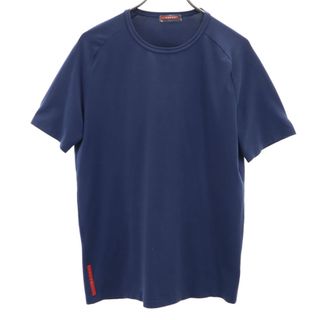 PRADA - プラダ 半袖 Tシャツ M ネイビー PRADA ラグラン メンズ