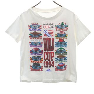 WORLD CUP 1994 90s オールド 半袖 Tシャツ ホワイト ワールドカップ メンズ(Tシャツ/カットソー(半袖/袖なし))