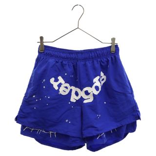 Sp5der Worldwide スパイダーワールドワイド OG Web Double Layer Short ウェブ ダブルレイヤー グラフィックプリント ショーツ ハーフパンツ ブルー(ショートパンツ)