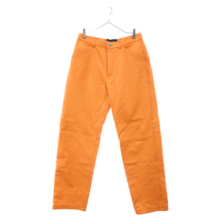 Sp5der Worldwide スパイダーワールドワイド Debossed Web Leather Pants SAMPLE レザーパンツ サンプル オレンジ(その他)