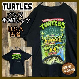 タートルズ 2020 ミュージカル ツアーT 忍者 USA古着 半袖 Tシャツ(Tシャツ/カットソー(半袖/袖なし))