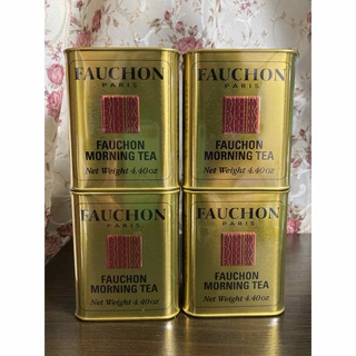 フォション(FAUCHON)のFAUCHON　フォション　紅茶モーニングティー（缶入り）計4個(茶)
