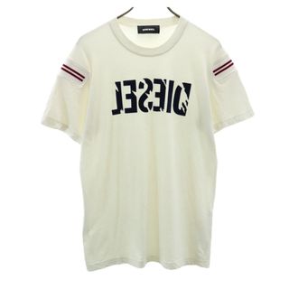 ディーゼル(DIESEL)のディーゼル プリント 半袖 Tシャツ S ベージュ DIESEL メンズ(Tシャツ/カットソー(半袖/袖なし))