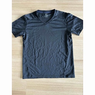ユニクロ(UNIQLO)のUNIQLO メンズ　ドライ　Tシャツ　黒　Sサイズ　(Tシャツ/カットソー(半袖/袖なし))