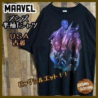 マーベル(MARVEL)のマーベル ブラックパンサー SF ティ・チャラ XL USA古着 半袖 Tシャツ(Tシャツ/カットソー(半袖/袖なし))