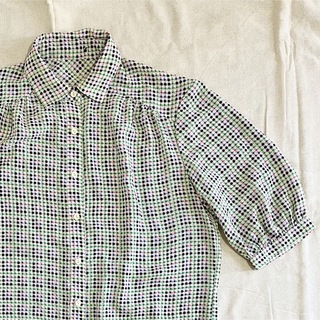 blouse ／ vintage(シャツ/ブラウス(半袖/袖なし))
