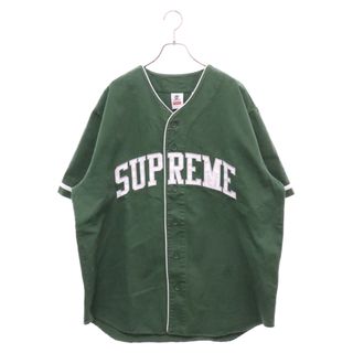 シュプリーム(Supreme)のSUPREME シュプリーム 23SS × Timberland Baseball Jersey ティンバーランド ベースボールロゴ 半袖シャツ グリーン(Tシャツ/カットソー(半袖/袖なし))