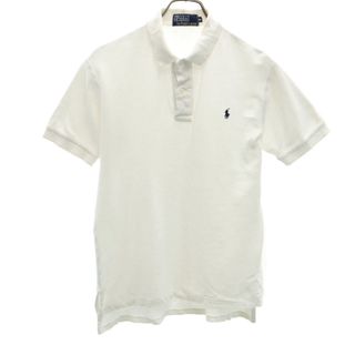 ポロバイラルフローレン 半袖 ポロシャツ M ホワイト Polo by Ralph Lauren 鹿の子 メンズ(ポロシャツ)