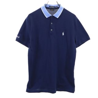 ポロラルフローレン(POLO RALPH LAUREN)のポロラルフローレン 半袖 ポロシャツ M ネイビー POLO RALPH LAUREN CUSTOM SLIM FIT メンズ(ポロシャツ)