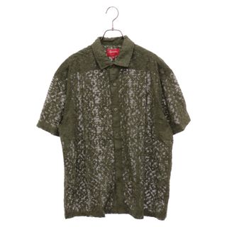 シュプリーム(Supreme)のSUPREME シュプリーム 22SS Chainstitch Chiffon S/S Shirt チェーンステッチシフォン半袖シャツ オリーブ(シャツ)