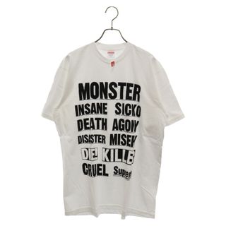 シュプリーム(Supreme)のSUPREME シュプリーム 21AW Monster Tee モンスター レタリングプリント半袖Tシャツ ホワイト(Tシャツ/カットソー(半袖/袖なし))