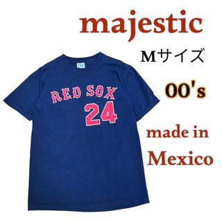 マジェスティック(Majestic)の【24時間発送】【美品】tシャツ 半袖シャツ majestic レッドソックス(Tシャツ/カットソー(半袖/袖なし))