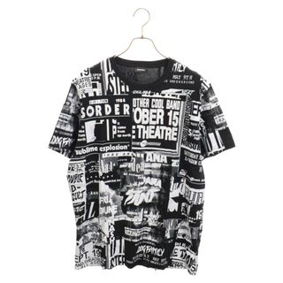 ディーゼル(DIESEL)のDIESEL ディーゼル 総柄レタリングプリント半袖Tシャツ ブラック(Tシャツ/カットソー(半袖/袖なし))