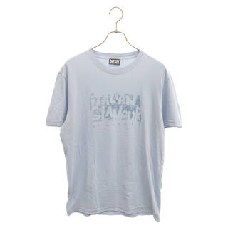 ディーゼル(DIESEL)のDIESEL ディーゼル ロゴプリント半袖Tシャツ A05806 ブルー(Tシャツ/カットソー(半袖/袖なし))