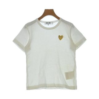 PLAY COMME des GARCONS Tシャツ・カットソー S 白 【古着】【中古】(カットソー(半袖/袖なし))