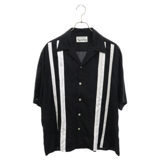 WACKO MARIA - WACKO MARIA ワコマリア 23SS TWO-TONE SHIRT S/S 2トーン 半袖 オープンカラーシャツ ブラック 23SS-WMS-OC17