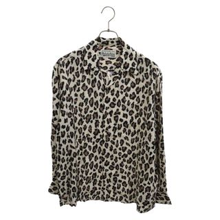 ワコマリア(WACKO MARIA)のWACKO MARIA ワコマリア LEOPARD L/S HAWAIIAN SHIRT レオパード ロングスリーブ ハワイアン 長袖 シャツ ベージュ(シャツ)