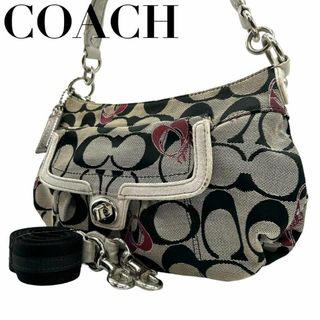 コーチ(COACH)のCOACH コーチ　s40 ハンドバッグ　18756 斜め掛け　2way グレー(ショルダーバッグ)