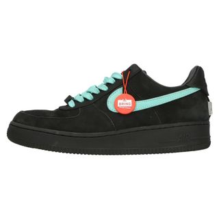 ナイキ(NIKE)のNIKE ナイキ ×TIFFANY&CO AIR FORCE 1 LOW 1837 BLACK ティファニー エアフォース1 ローカットスニーカー ブラック/ブルー US9.5/27.5cm DZ1382-001(スニーカー)