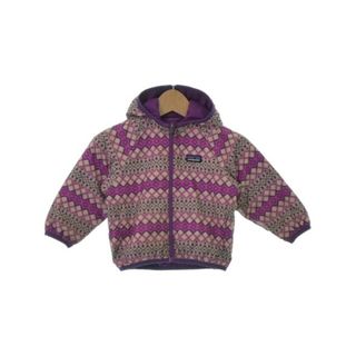 パタゴニア(patagonia)のpatagonia ブルゾン（その他） 90 ベージュx紫xグレー(総柄) 【古着】【中古】(ジャケット/上着)