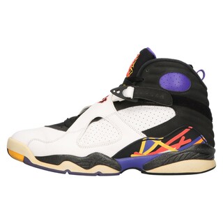 ナイキ(NIKE)のNIKE ナイキ AIR JORDAN 8 RETRO 3 PEAT エアジョーダン8 レトロ 3ピート ハイカットスニーカー ホワイト/ブラック US10.5/28.5cm 305381-142(スニーカー)