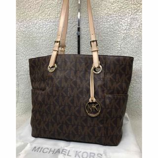 Michael Kors - 良品　マイケルコース　シグネチャー　トートバッグ　MK柄　保存袋付き