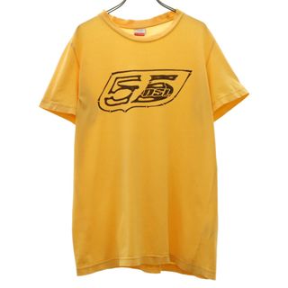 フィフティーファイブディーエスエル(55DSL)のフィフティーファイブディーエスエル ロゴプリント 半袖 Tシャツ S オレンジ 55DSL メンズ(Tシャツ/カットソー(半袖/袖なし))