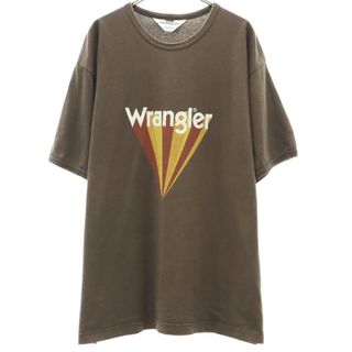 ラングラー(Wrangler)のラングラー ロゴプリント 半袖 Tシャツ XL ブラウン系 Wrangler メンズ(Tシャツ/カットソー(半袖/袖なし))