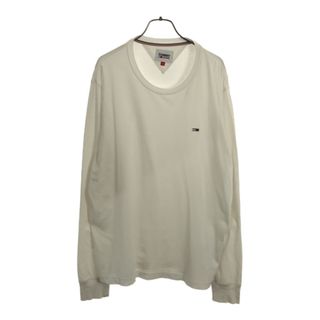 トミージーンズ(TOMMY JEANS)のトミージーンズ 長袖 Tシャツ XL ホワイト TOMMY JEANS ロンT メンズ(Tシャツ/カットソー(七分/長袖))