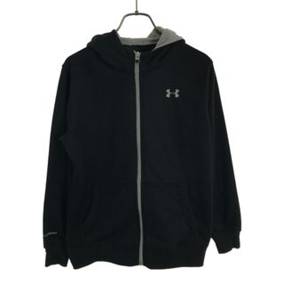 UNDER ARMOUR - アンダーアーマー 長袖 スウェット ジップパーカー YLG ブラック UNDER ARMOUR キッズ