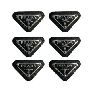 PRADA - 【6個】PRADA プラダ　メタル　プレート　ワッペン　ロゴプレート　ロゴパーツ