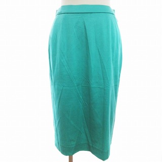 レオナール(LEONARD)のレオナール FASHION タイトスカート ひざ丈 無地 グリーン 緑 72(ひざ丈スカート)