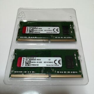 キングストン(Kingston)のKingston ノート用メモリ SODIMM DDR4-2666 4GB×2枚(PCパーツ)