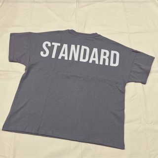 半袖Tシャツ⭐︎バック英字ロゴ⭐︎くすみグレーパープル⭐︎150センチ(Tシャツ/カットソー)