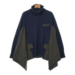 sacai サカイ ブラウス 2(M位) 紺xカーキ 【古着】【中古】