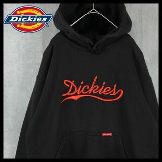 Dickies - 【希少】ディッキーズ パーカー プルオーバー 裏起毛 ビックロゴ 刺繍ロゴ M