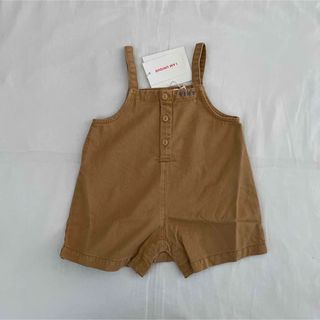 プチバトー(PETIT BATEAU)のtc259) tiny cottons オーバーオール ロンパース(ロンパース)