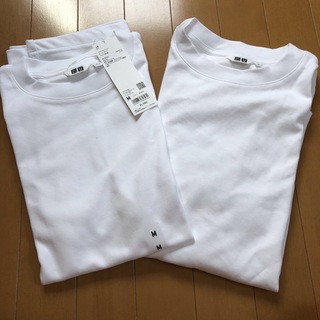 ユニクロ(UNIQLO)のユニクロ　ユニクロU エアリズムコットン　オーバーサイズTシャツ　M 2枚組(Tシャツ/カットソー(半袖/袖なし))