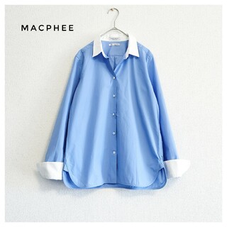 MACPHEE - マカフィー トーマスメイソン クレリックシャツ ブルー 38