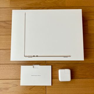 アップル(Apple)のMacBook Air M2 空箱　純正電源アダプター　ステッカー(PC周辺機器)