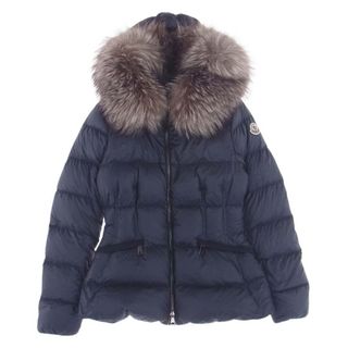 モンクレール(MONCLER)のMONCLER モンクレール ダウンジャケット 21AW G20931A00115 国内正規品 BOED ロゴワッペン ファー付き ダウン ジャケット ネイビー系 00【中古】(その他)