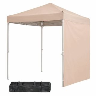 【色: ベージュ】ADVANCE OUTDOOR ワンタッチ タープテント 3段(テント/タープ)