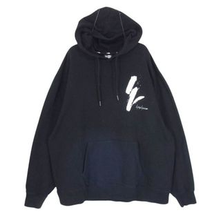 Yohji Yamamoto POUR HOMME ヨウジヤマモトプールオム 23AW HJ-T92-281 New Era OS HOODIE NEW ERA HOODIE ニューエラ フーディー プルオーバー パーカー ブラック系 XXL【中古】(パーカー)