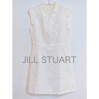 ジルスチュアート(JILLSTUART)のJILL STUART ジルスチュアート 襟付き レース ワンピース(ミニワンピース)