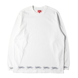 Supreme - Supreme シュプリーム Tシャツ サイズ:XL 22AW シグネチャーロゴ ロングスリーブTシャツ Signature L/S Top ホワイト 白 トップス カットソー 長袖【メンズ】【中古】