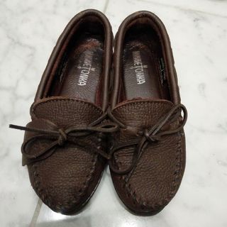 ミネトンカ(Minnetonka)のMinnetonka ミネトンカ 6 ブラウン レザーシューズ モカシン(スリッポン/モカシン)