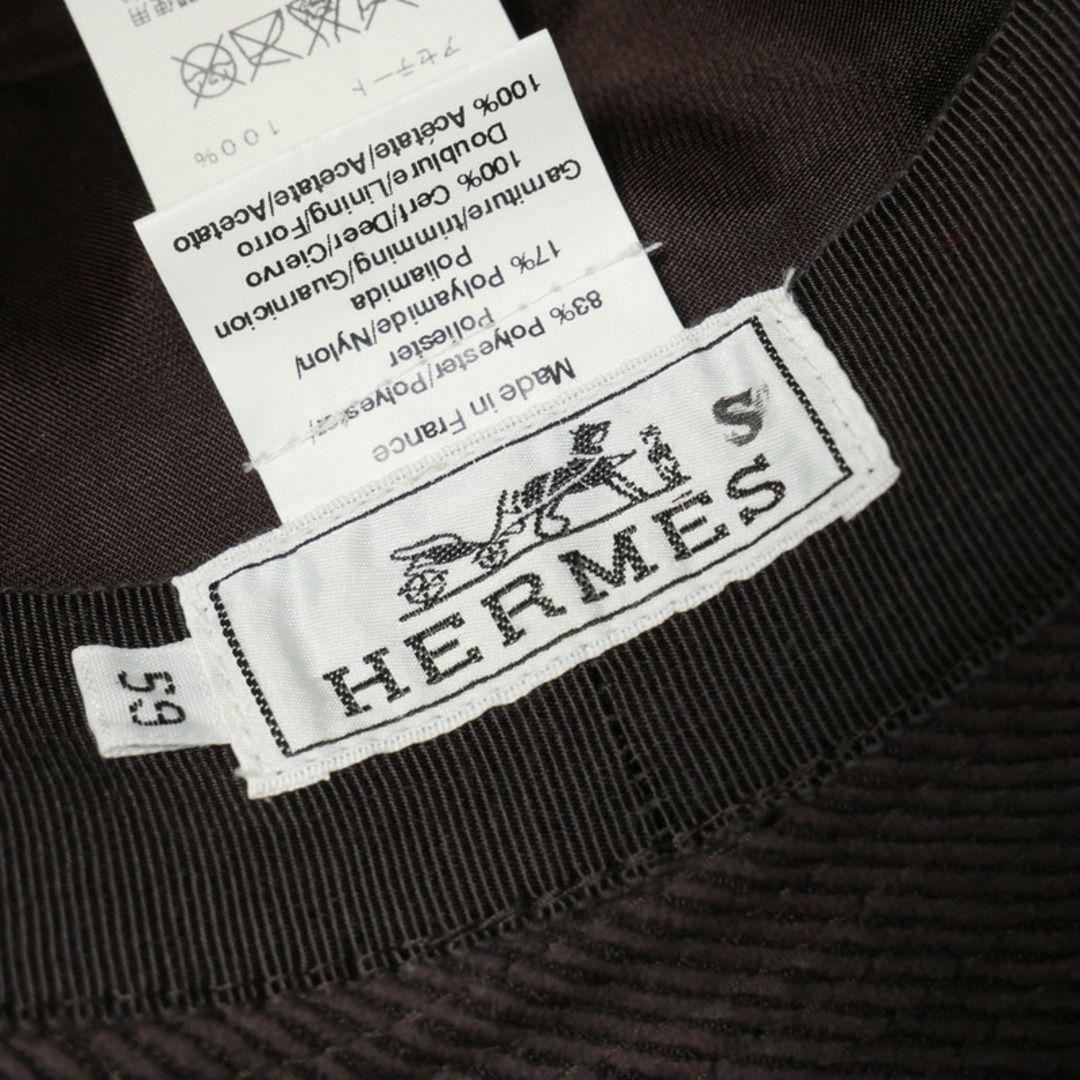 HERMES - □美品□HERMES エルメス ハット サイズ59 中折れ HERMES - □美品□HERMES エルメス ハット サイズ59 中折れ