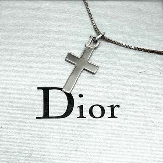 クリスチャンディオール(Christian Dior)の希少美品　クリスチャンディオール　ネックレス　クロス　十字架　シルバー(ネックレス)